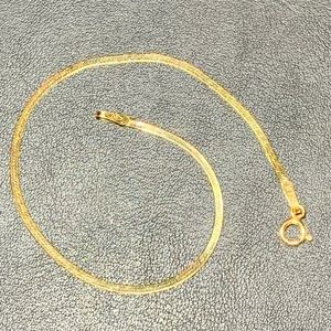10k gold herringbone bracelet
